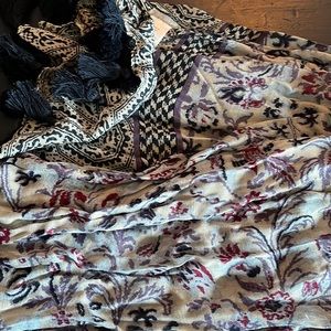 J Jill scarf indigo print